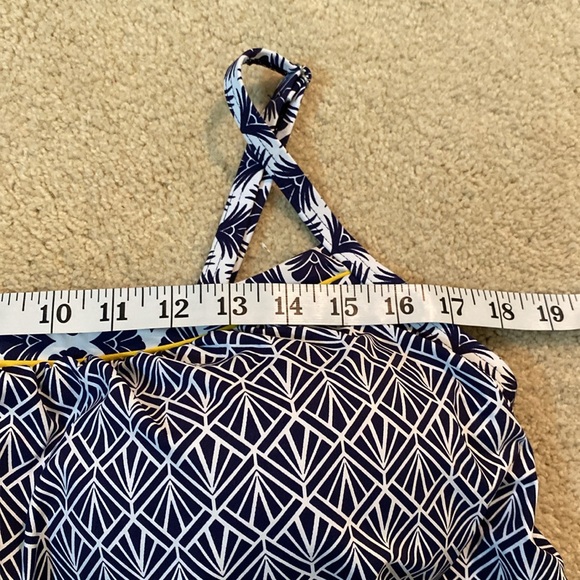 Lands’ End Tankini Tank Too Swimsuit Bathing 14 Plus - Picture 4 of 10